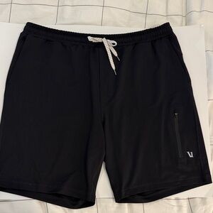 Men's Vuori Black Athletic Drawstring Shorts